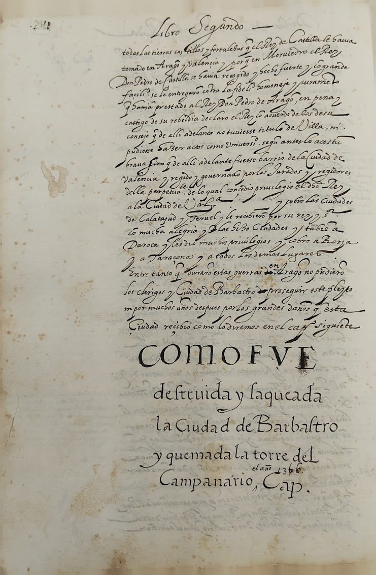 El manuscrito de sesé